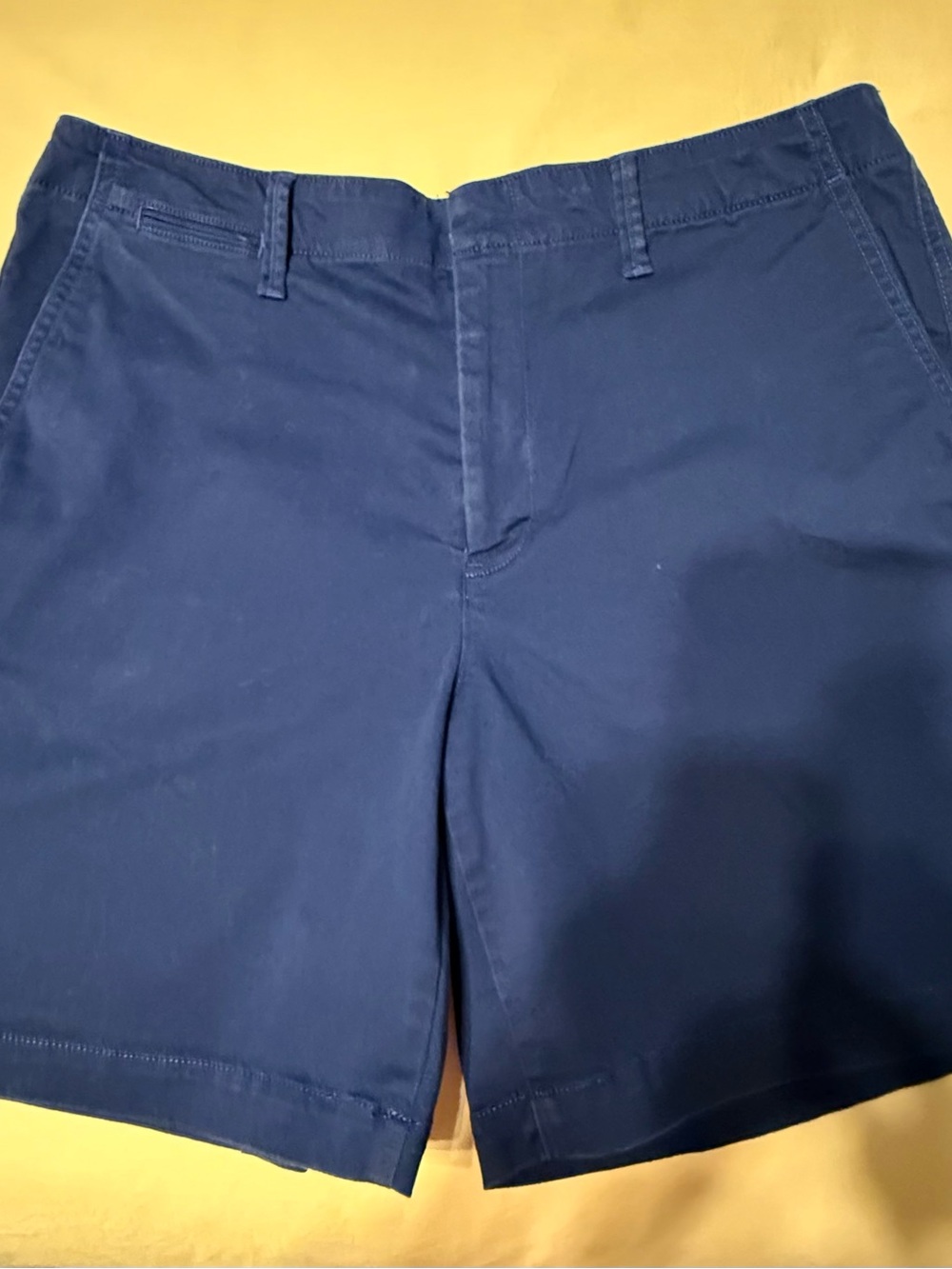 Lands' End Women's Navy Flat-Front Shorts
